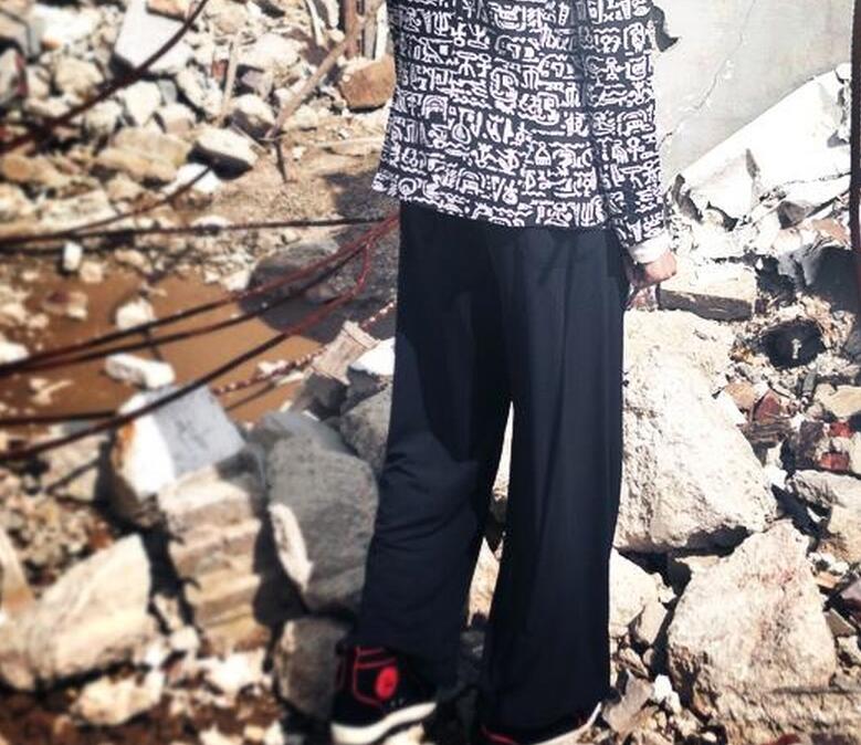 27--40 Sping Male Personality Casual Wide Leg Horn Pants