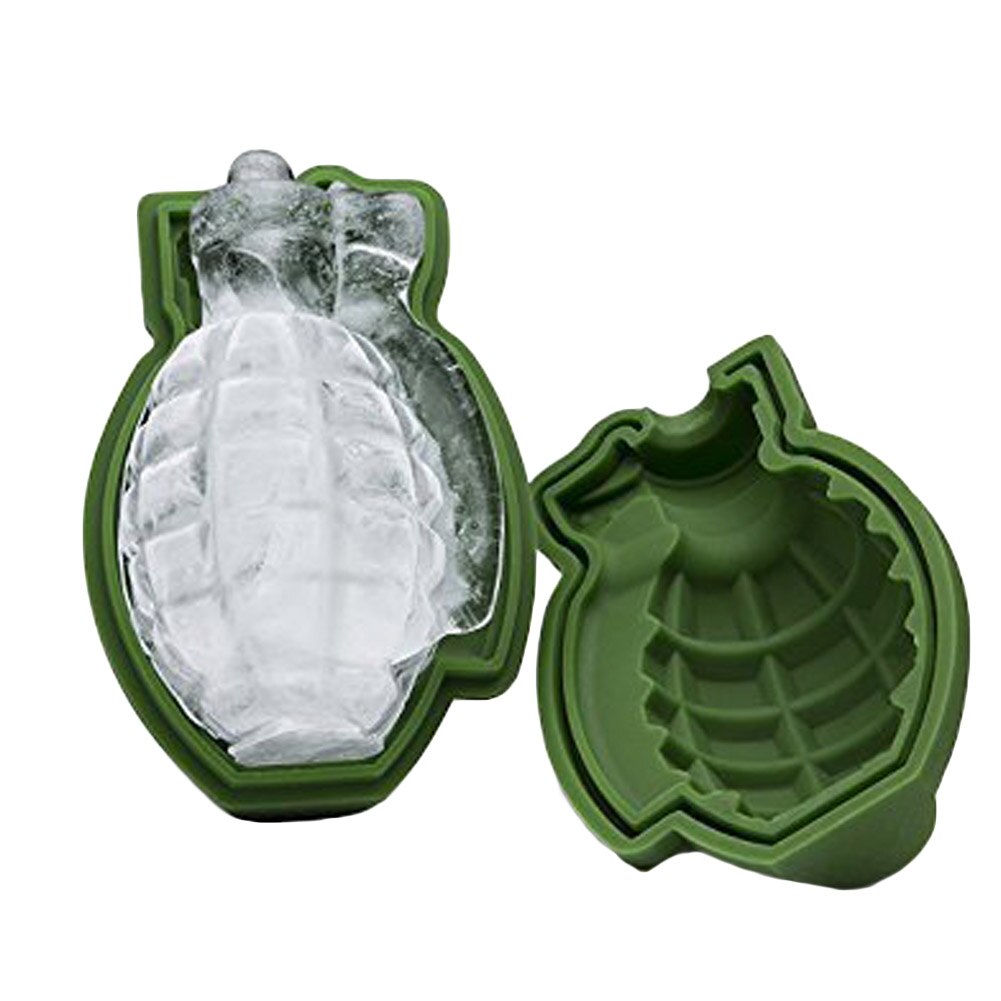 3d forma de molde de cubo de gelo exército verde ferramenta de diversão cozinha ferramenta de decoração de sorvete que faz moldes de silicone molde de bolo de gelo