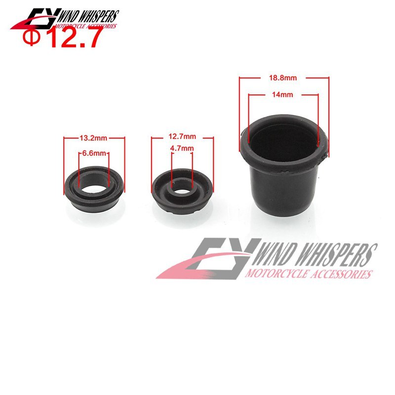 Motorfiets universele Koppeling en rem master cilinder oliekeerringen ring Seals rubber diameter: 12.7mm 14mm 15.87mm 19mm