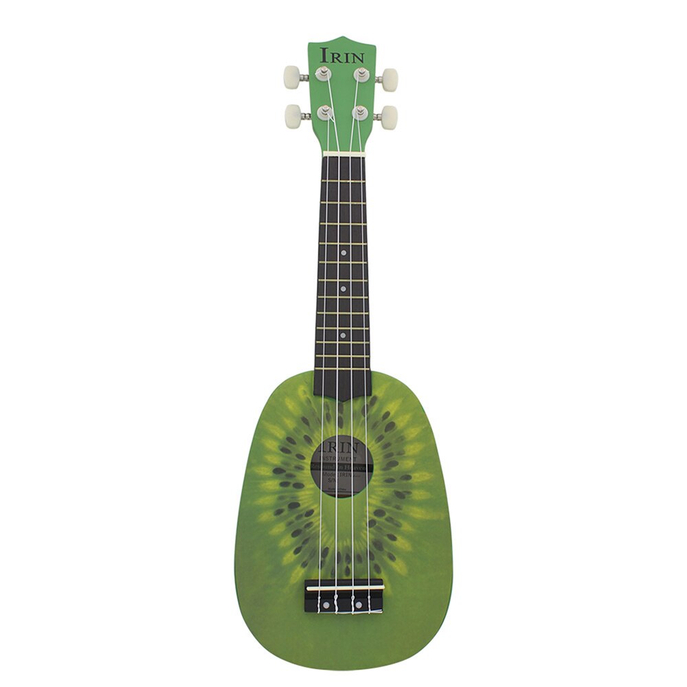 M MBAT-ukelele de tilo de 21 pulgadas para niño, instrumento Musical de 4 cuerdas, guitarra hawaiana, bolsa de ukelele, de Navidad: Kiwi
