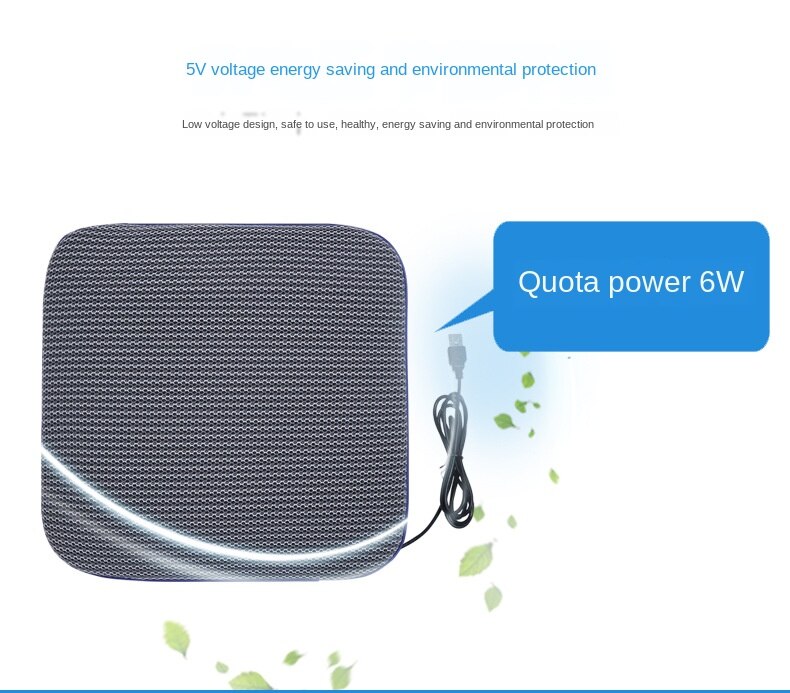 Cojín de ventilador de aire para asiento de coche, almohadilla de ventilación, USB, para silla de oficina
