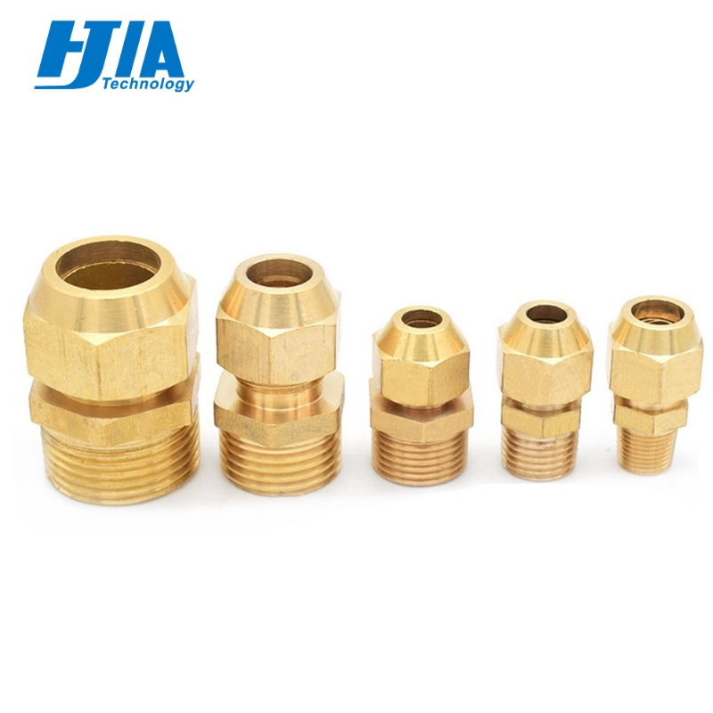 copper Flaring directly connect 1/8" 1/4" 3/8" 1/4" Male Thread brass fitting copper expansion estuary flared Adapter Connector