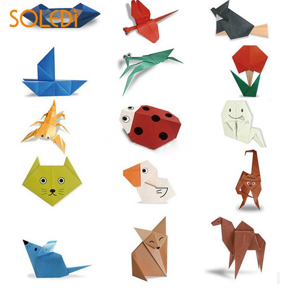 100 stks/set Origami Vierkante Hand Papier Dubbelzijdig Sheets Kleurrijke Scrapbooking 10CM Craft DIY Handgemaakte Papier Mix kleur Papier