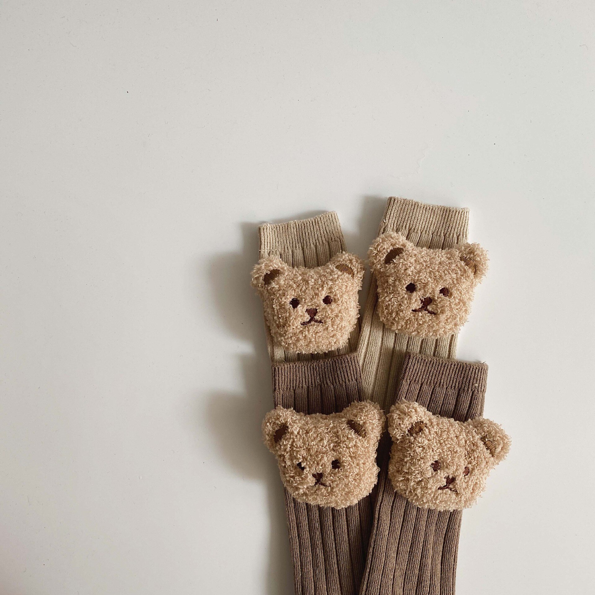 Baby Socks Kids Toddler Boys Knee High Long Soft Cotton Cute Bear Children Socks Baby Girl Socks 0 To 3 Years Spring Clothes