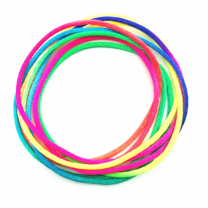 Kids Rainbow Colour Fumble Finger Thread Rope String Game Developmental Toy Puzzle Educational Game for Children Kids