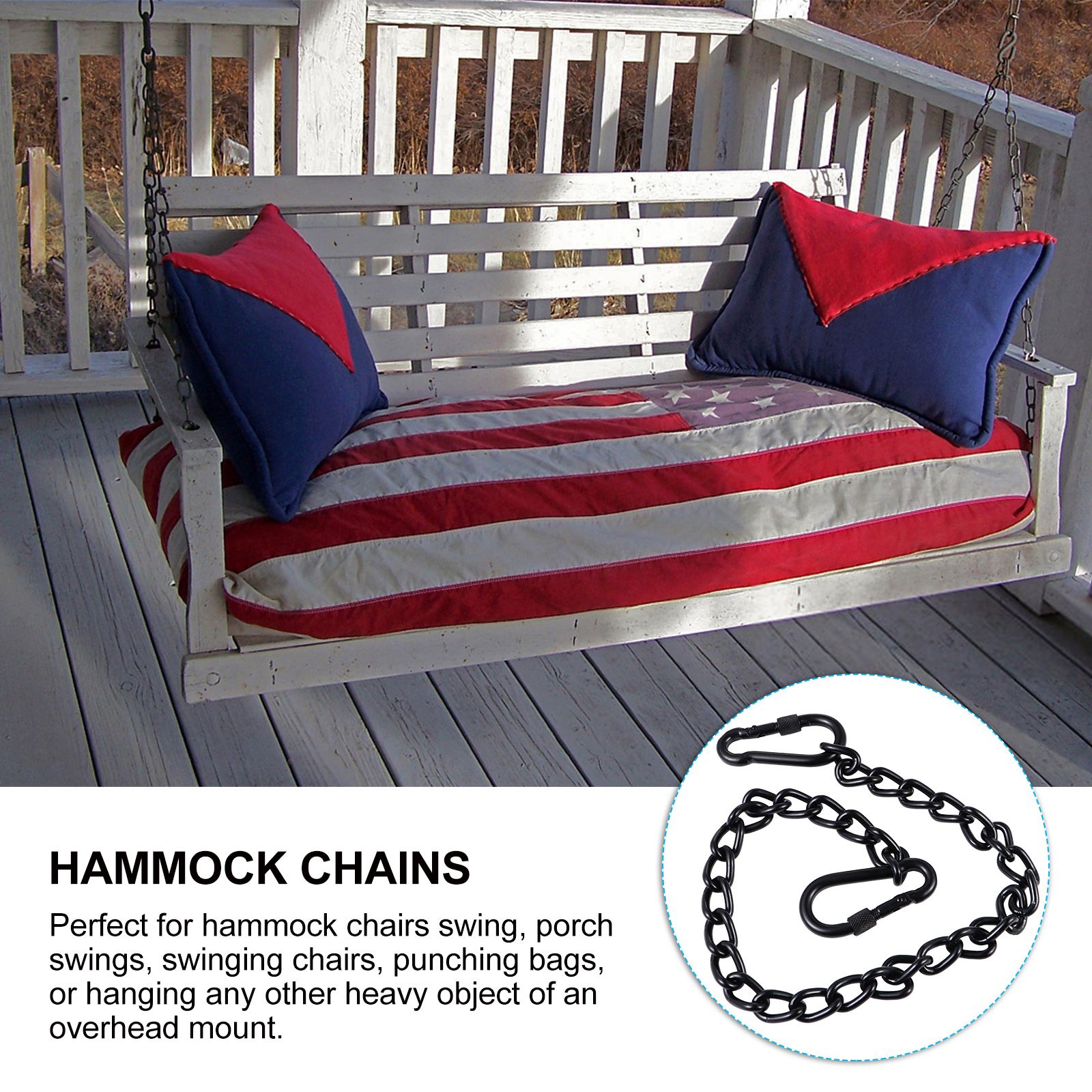 Stainless Steel Swing for Hammock Chairs Porch Swi... – Grandado
