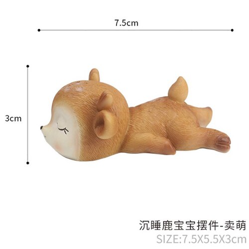 Décoration de gâteau d'anniversaire motif cerf | Animal de noël, jouet de Table, personnalité, dessin animé Han: e