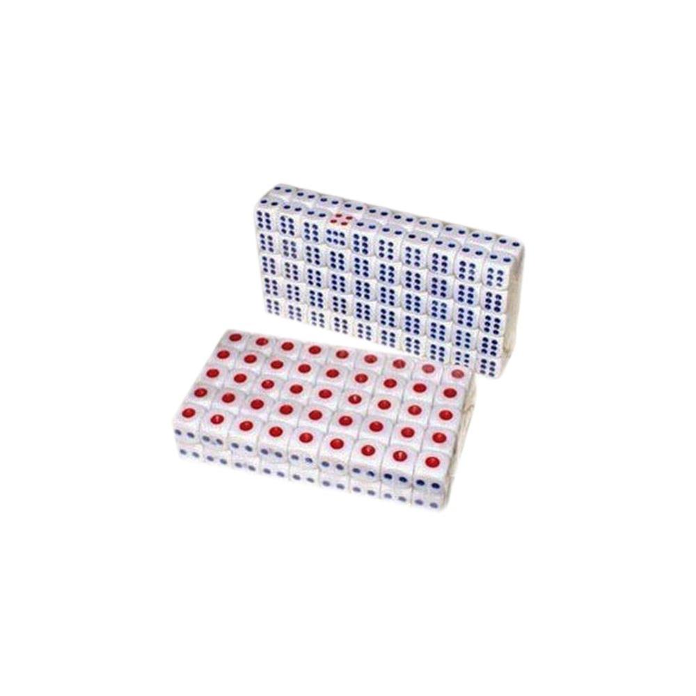 100 pièces Standard en plastique 10mm jeu blanc Decider dés Die RPG jouet babiole