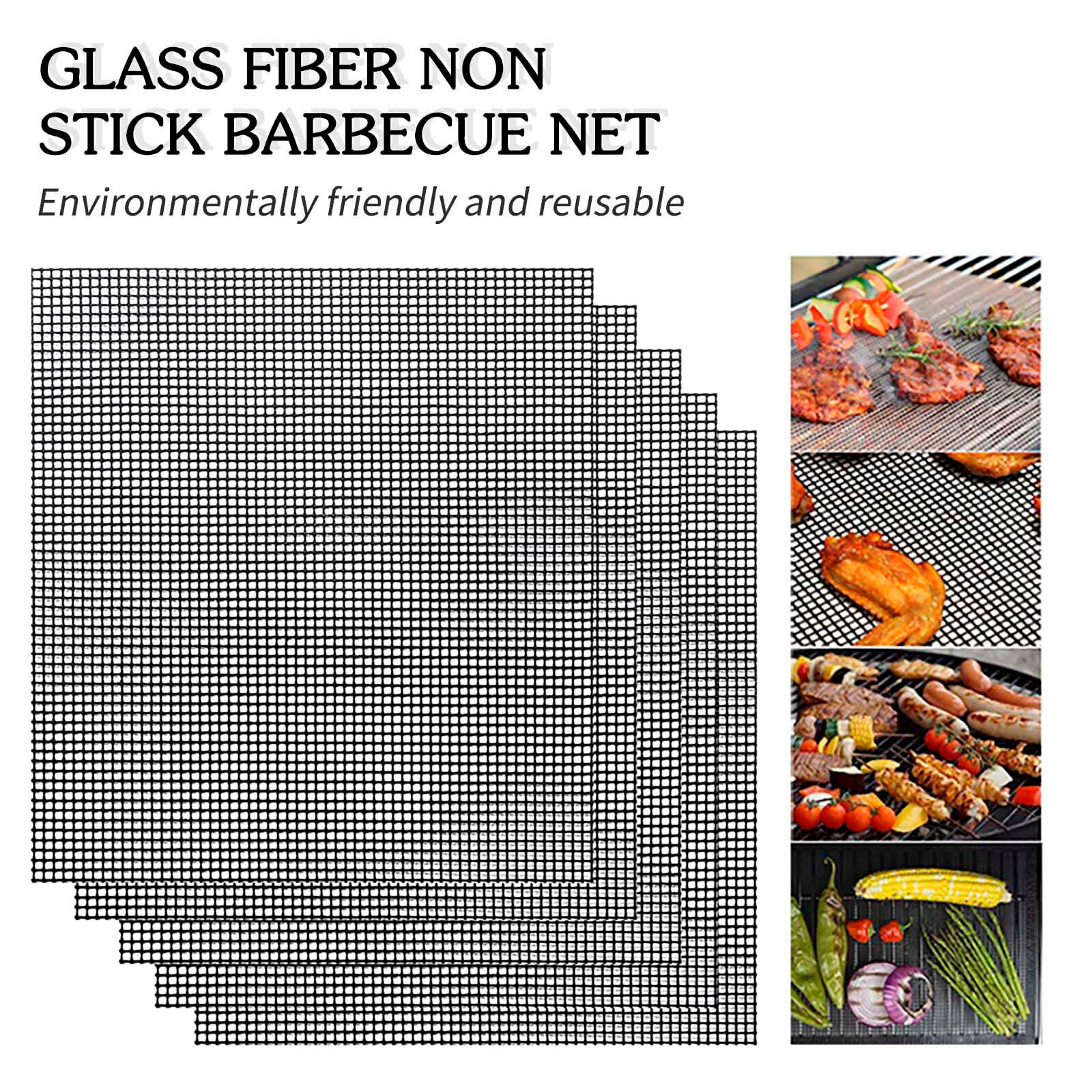 Tapis de cuisson en silicone résistant à la chaleur, grille creuse pour griller, maille pour barbecue, plaque de cuisson résistante aux hautes températures, filet pour barbecue #40