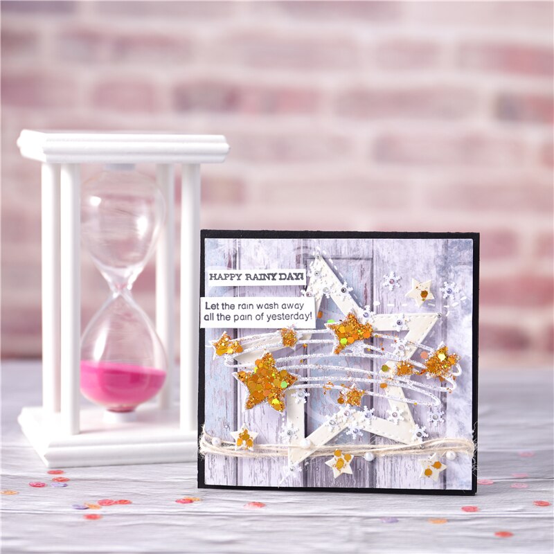 Kokorosa Cutting Dies Metal Dies Star Frame Die Scrapbooking Album Card Making Embossing Stencil Diecuts Decoration