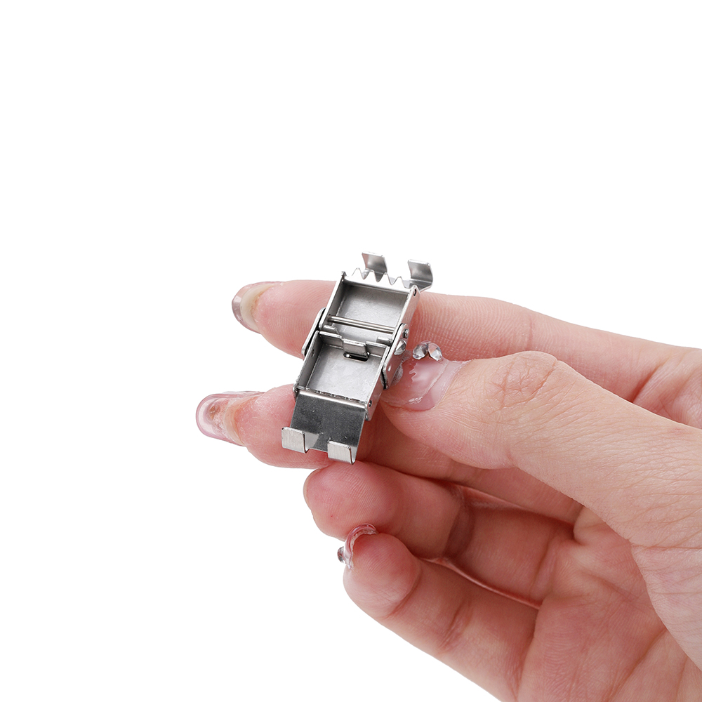 5 uds cierre de acero inoxidable gancho de mandíbula de engarzado cierres de correa de reloj conectar hebilla de encaje para DIY pulsera de silicona de cuero fabricación de joyas