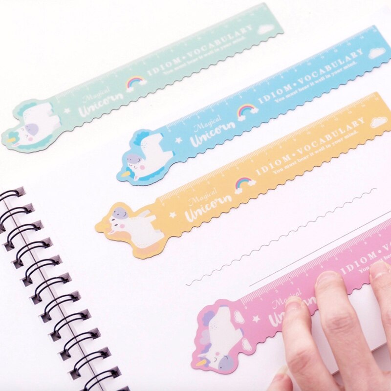 Cute Animals Ruler Scale Drawing Tools Straight Ruler Measuring School Office Supplies Student Kid