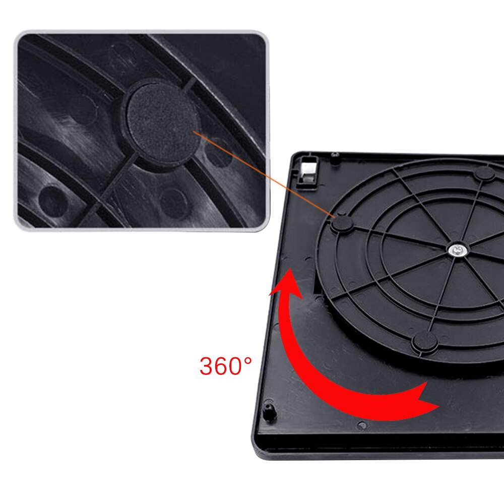 Besegad 360 Degree Adjustable Flexible Rotating Heat Dispersion Holder Stand Base for LED Drawing Copy Tracing Board Black