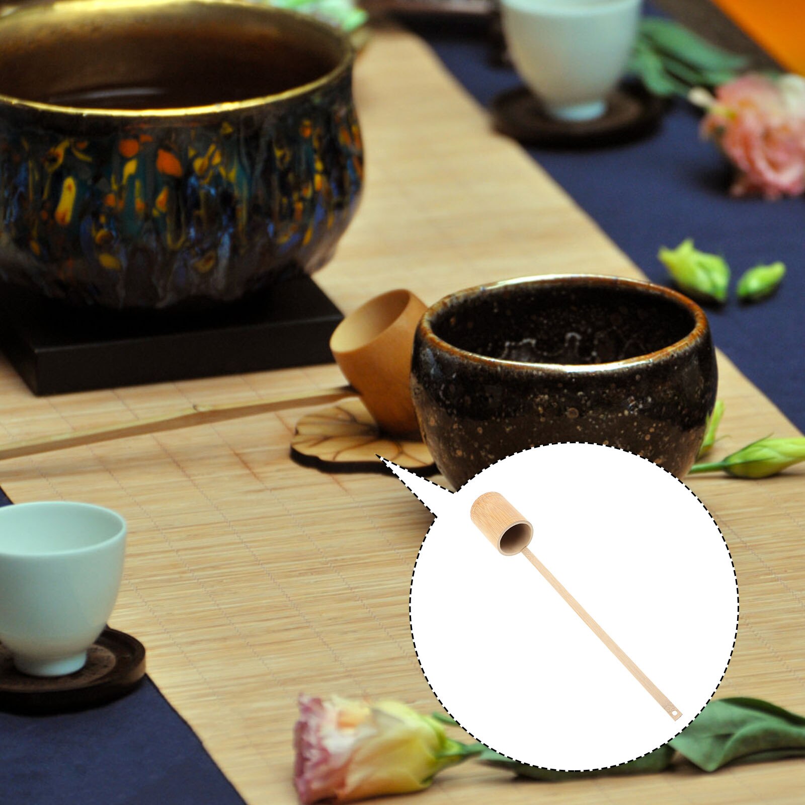 Long Handled Standing Water Ladle Tea Ceremony Water Scoop Home Water Ladle