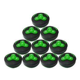 433.92mhz Waterproof Wireless Beeper Calling System Waiter Buzzer Server Service 10pcs Table Call Button for Restaurant K-H4: Default Title