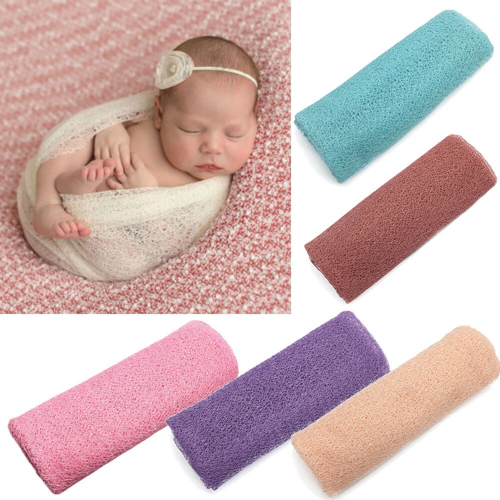 8 color accesorios de fotografía recién nacido bebé secreto sesión de fotos accesorios foto manta para estudio fondo de tela elástica