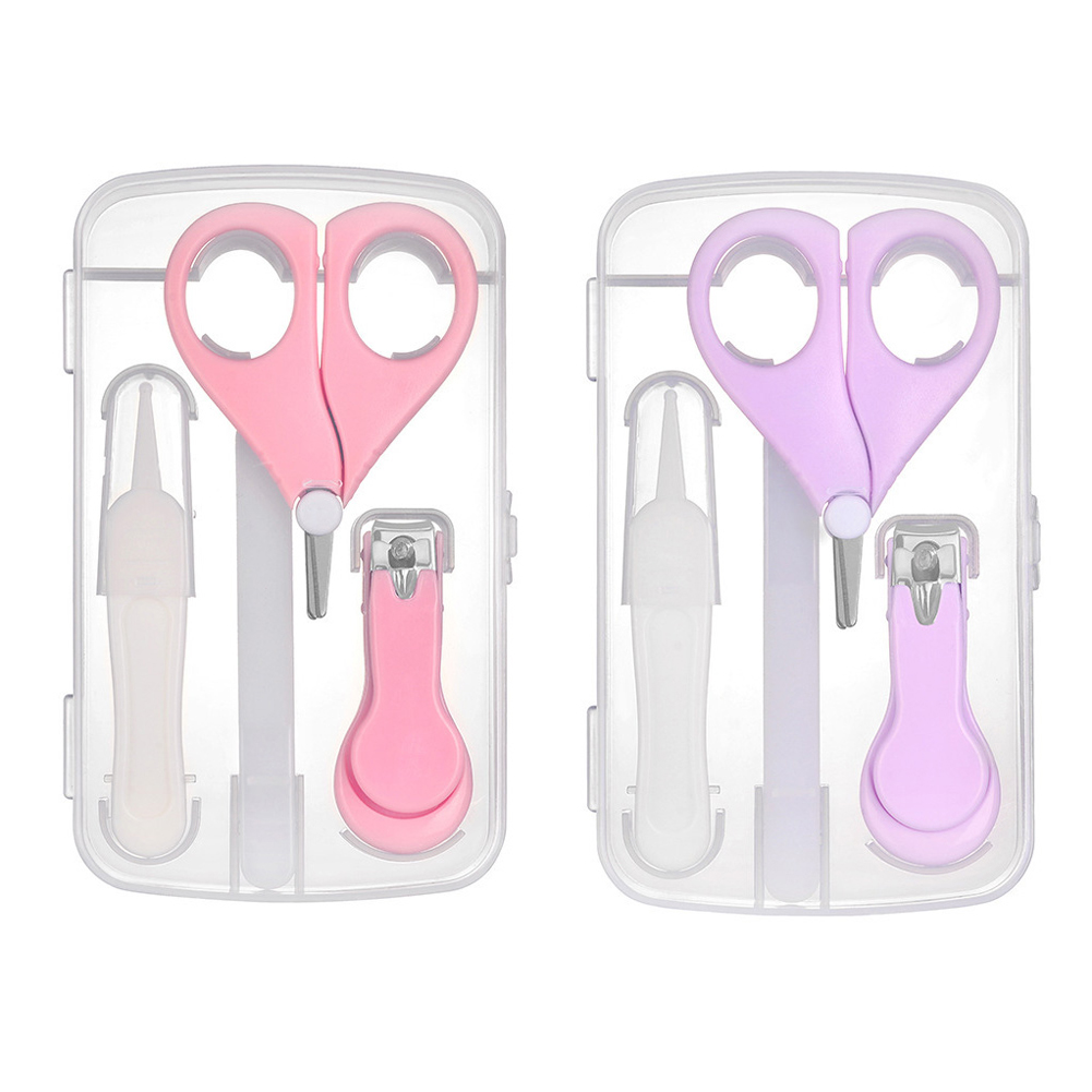 Crèche, maison, outils de manucure sûrs, hygiène pour nouveau-né, kit ergonomique de soins des ongles pour bébé, pince à crottes de nez, coupe-ongles, ciseaux, nettoyage