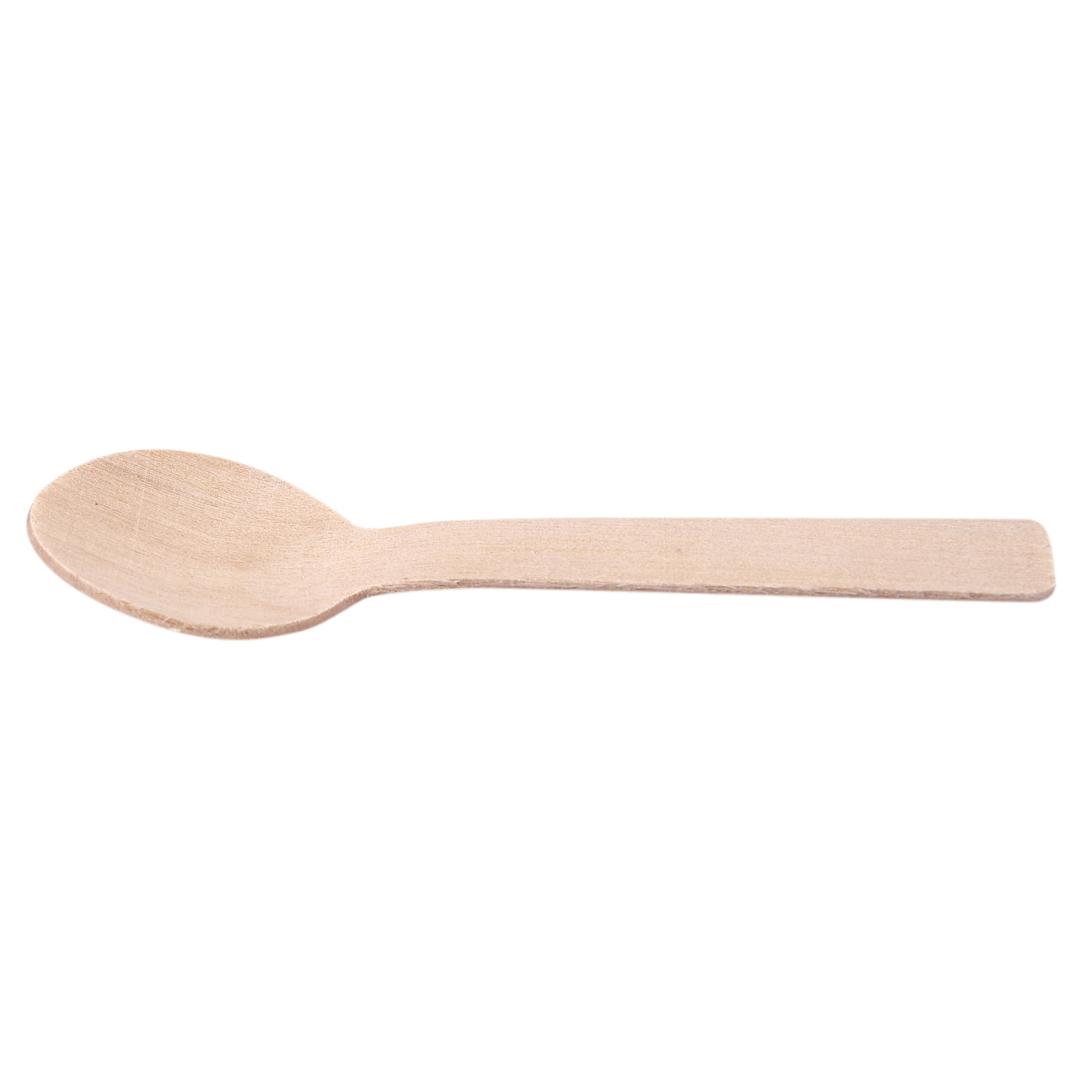 VELIF-200Pcs Disposable Wooden Spoon Mini Ice Cream Spoon Wood Western Dessert Scoop Wedding Party Tableware