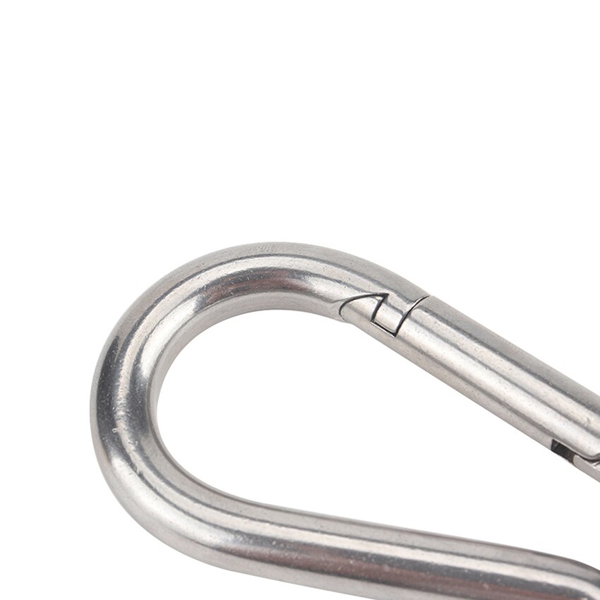 1.5m Trailer Cable, Trailer Brake Safety Cable Spring Towing Coiled Wire, 8x80mm Stainless Steel Hook for RV Trailer Emergency