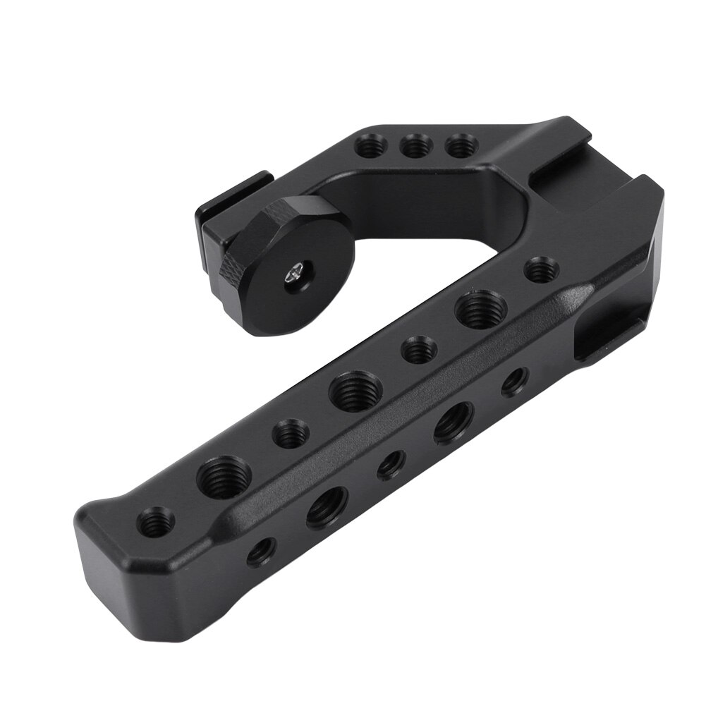 UURIG R005 Universal DSLR Camera Rig Hand Grip Camera Top Handle Cold Shoe Mount 1/4''&3/8'' Holes Aluminum Alloy Camera Handle