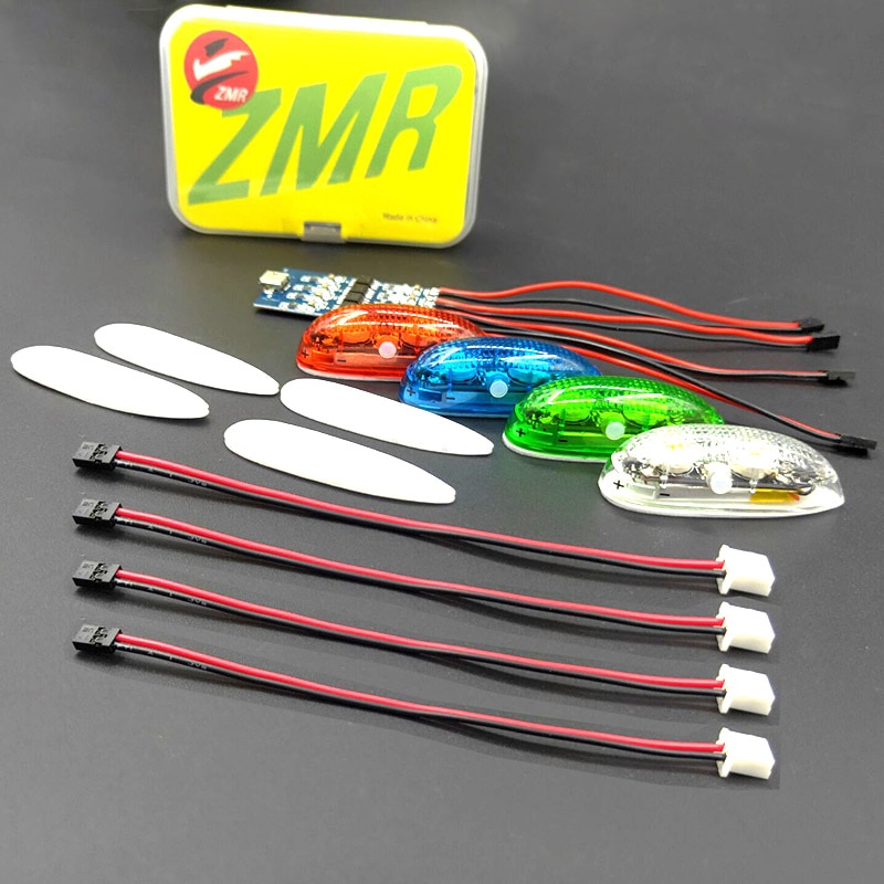 NWE ZMR Wireless Navigation Light III 1S rechargeable 4 modes LED lights for RC hobby fixed-wing Aircraft Ducted