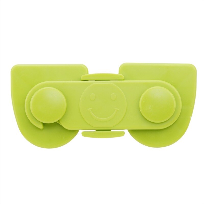 5 Stks/set Veiligheid Doek Riem Lock Bescherming Deurslot Kast Koelkast Veilig Voor Kid Kind Baby Lade Beveiliging: green
