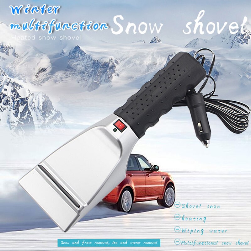 Chauffage véhicule grattoir à glace pare-brise électrique voiture neige  pare-brise électrique chauffant universel Auto pare-brise électrique