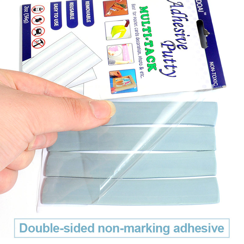 Multipurpose Blue Reusable Self-Adhesive Clay For Home Office School Removable Adhesive Putty Tabs Tack Clay
