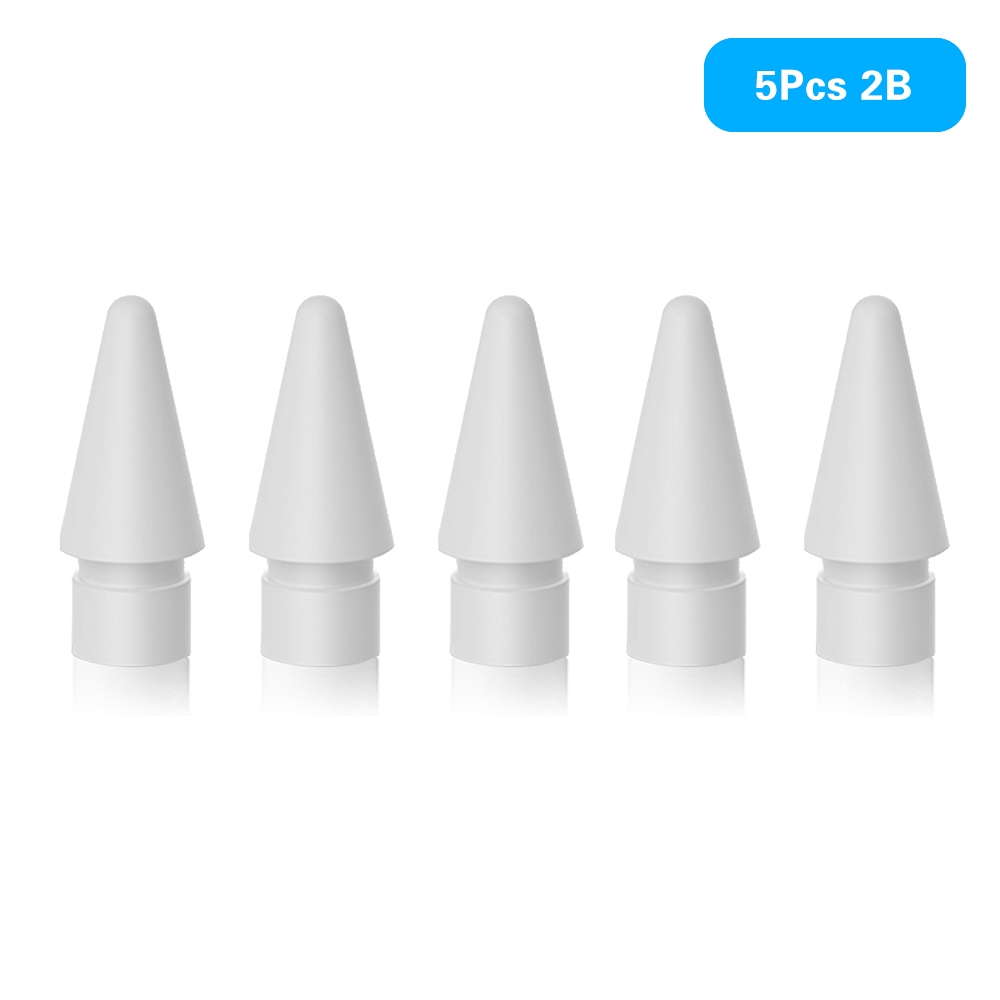 Tip voor Apple Pencil Tip Penpunt voor Apple Pencil 1e 2e Generatie 1 2e Gen Potlood Vervanging Tip 2H 2B 4.0 Transparante Penpunt: Black