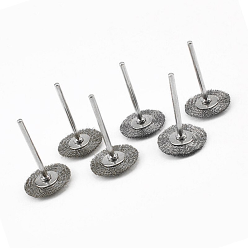 20pcs/Lot 22mm Wire Brush Wheel Brushes Discs Die Grinder Cutting Rotary Electric Tool For Appearance Finishing And Polishing