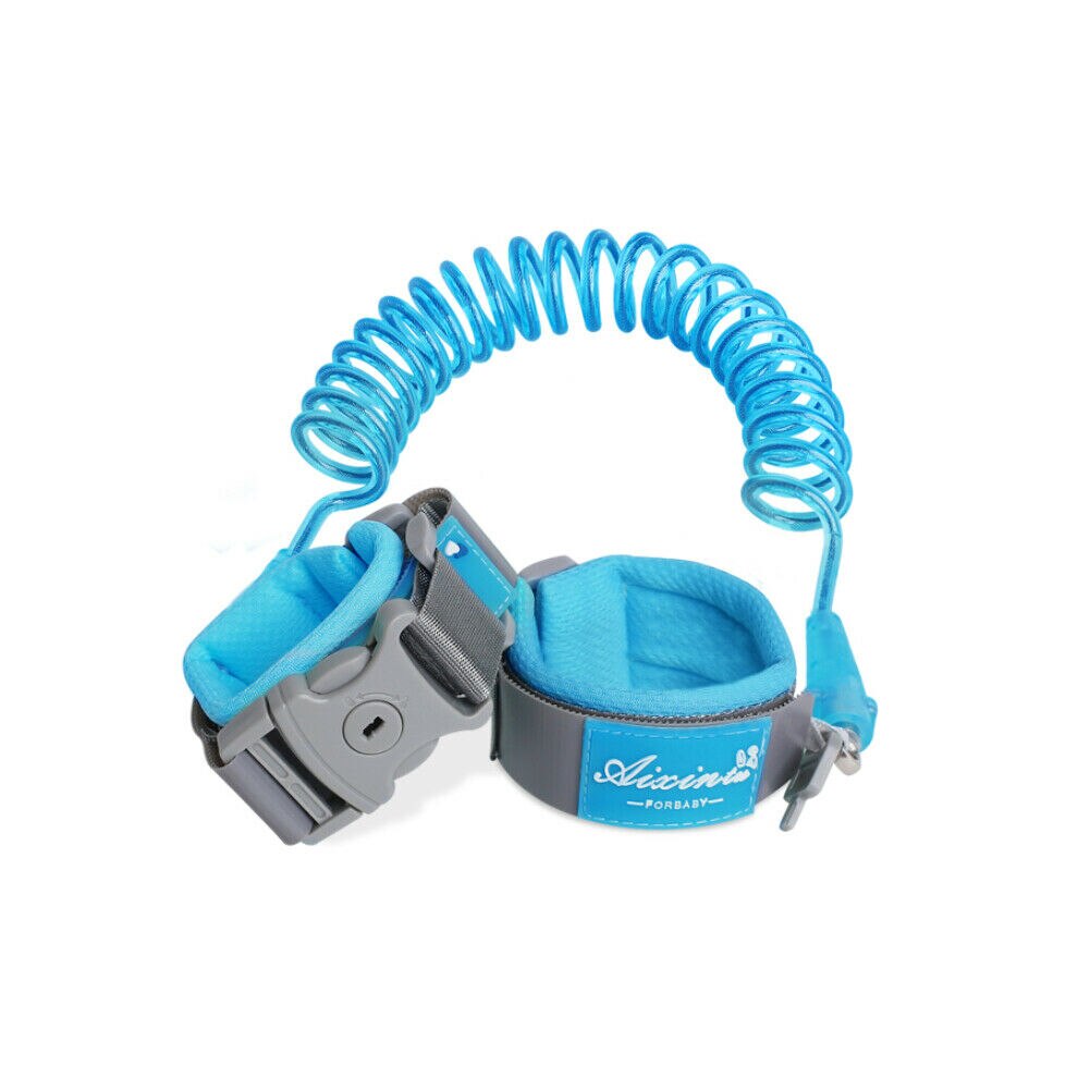 Art handgelenk leine Kleinkind Baby Einstellbar freundlicher Sicherheit nutzbar machen freundlicher Band Anti Verloren Verknüpfung Traktion Seil Art sicherheit armbänder: Blau150CM