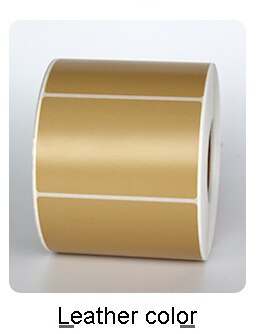 AIBIER Color Red yellow blue Thermal Label barcode Sticker 40mm Core 40x30mm-800pcs 1Roll Top Thermal Paper Adhesive Stickers: Leather color