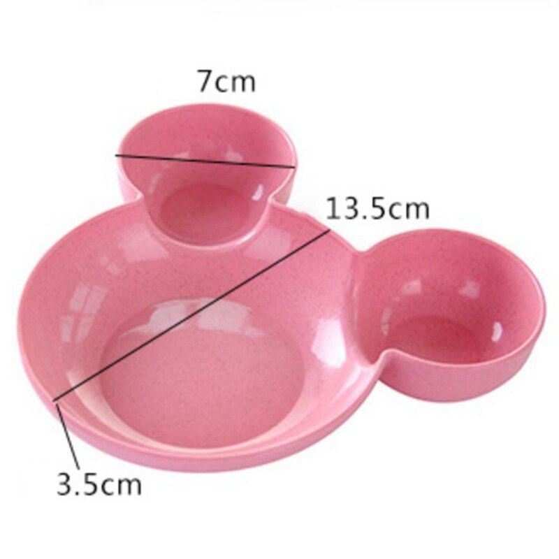 Cute Baby's Divided Plate Household Dinnerware Child Plate Breakfast Dinner Plate Food Plates Kids Tableware Dinnerware