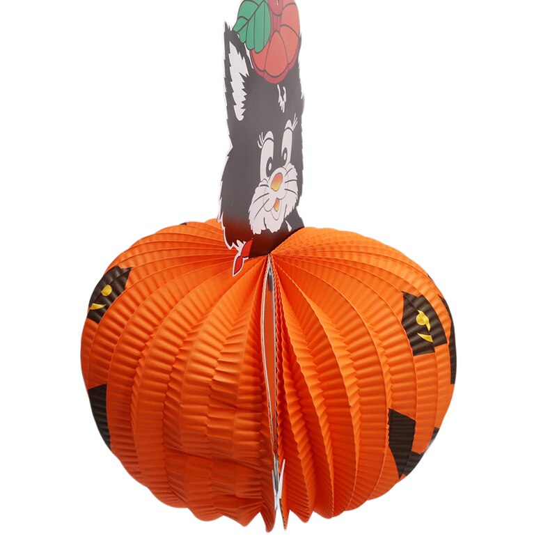 Halloween rekvisitter papir sød sort kat græskar bryllupsfødselsdagsfest dekoration lommeholder tegneserie lampion papir lanterne