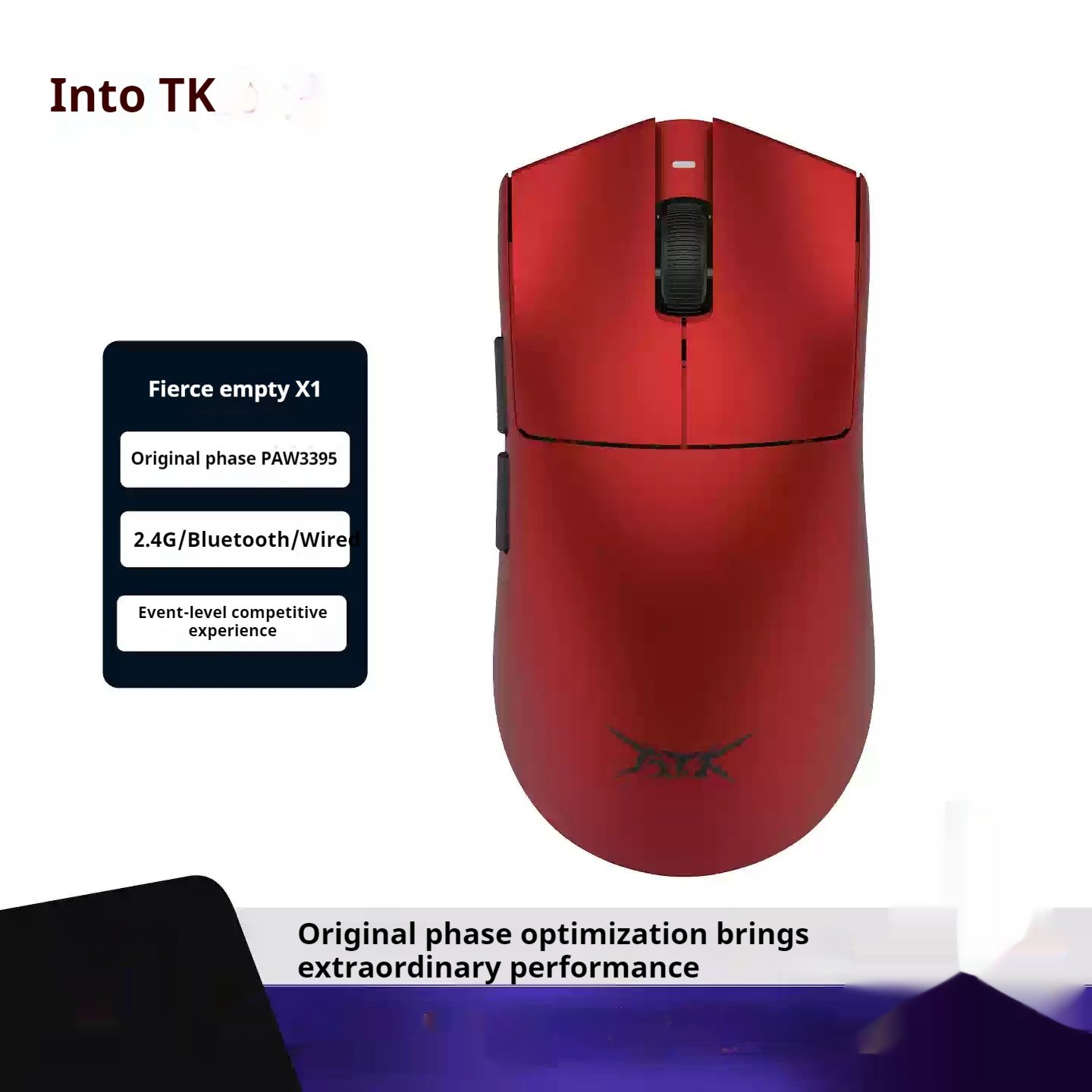 Ratón ATK Blazing Sky X1 Ultimate de modo Dual, inalámbrico, ultraligero, ergonómico, para PC, Esports, portátil, Gaming, accesorios para PC: Verde