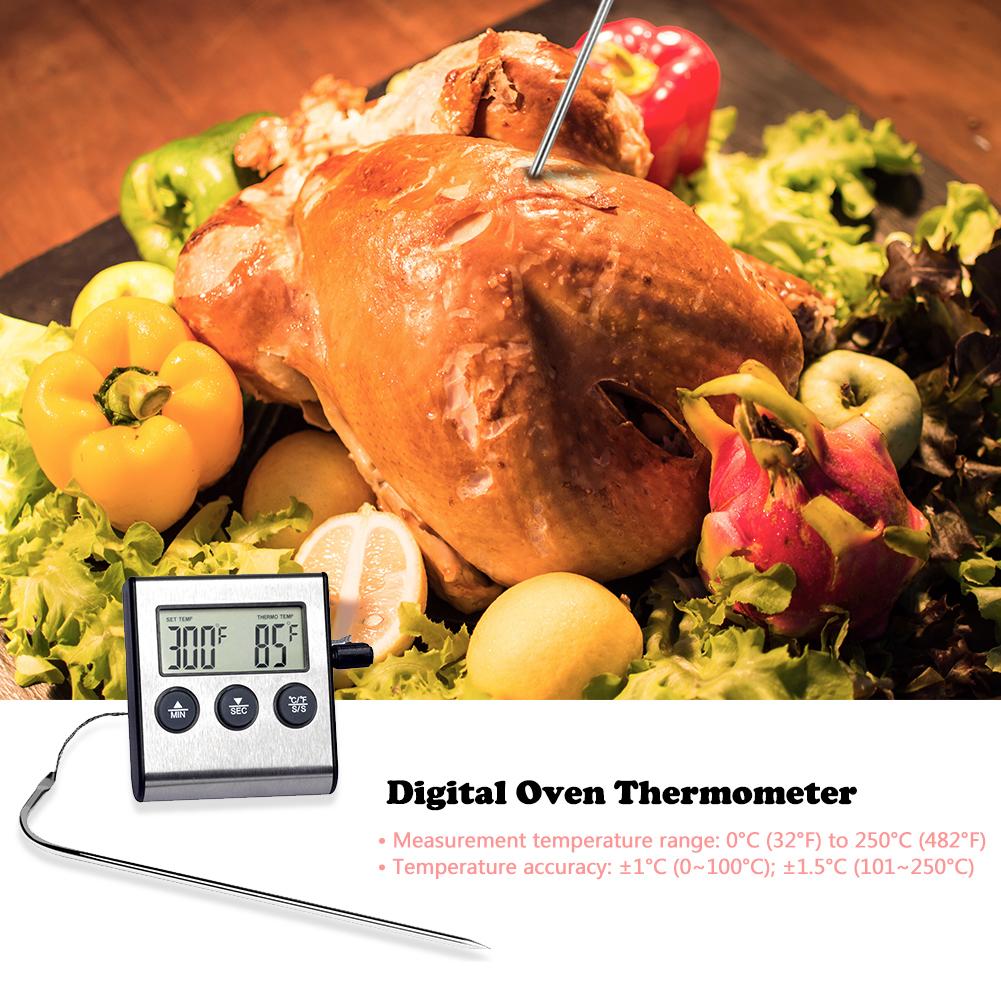 Digitale Probe Thermometer Voor Kokend Water Keuken Voedsel Koken Vlees Bbq Water Melk Oven Thermometer Keuken Tools Gadgets