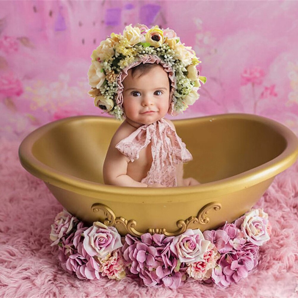 Pudcoco Baby Kopfschmuck Blume Bunte Blume Headwear Kranz Girlande Fotografie Zubehör Requisiten für Mädchen Blumen Haarband