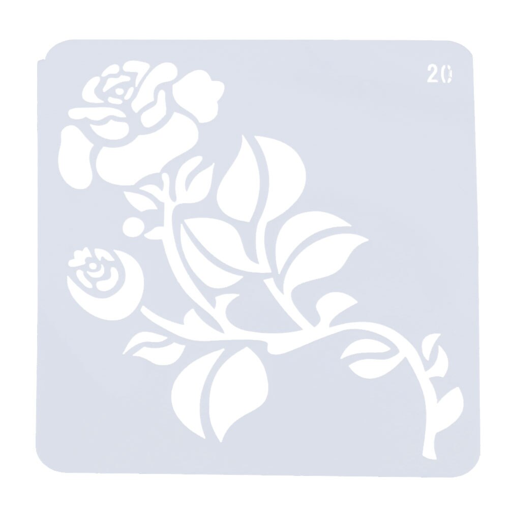 DIY Starry Star Painting Hollow Template Stencils for Painting Wall Scrapbooking Photo Album Embossing Paper Cards Crafts: Rose