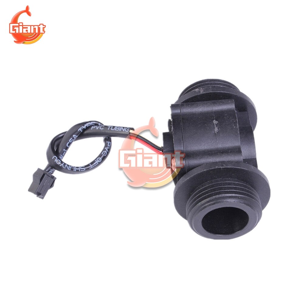 DC 5V-24V 15mA 1-60L/min 25 Percent-95 Percent RH -25-80 Celsius DN25 Water Level Flow Sensor Switch Liquid Flow Meter Counter