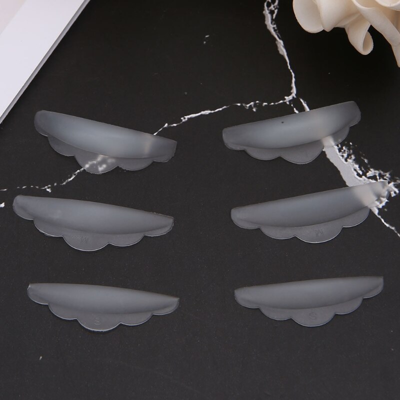 1 set /6 stuks wimperlifting liftende krullers krul siliconen wimperverlengingsschildjes pads en