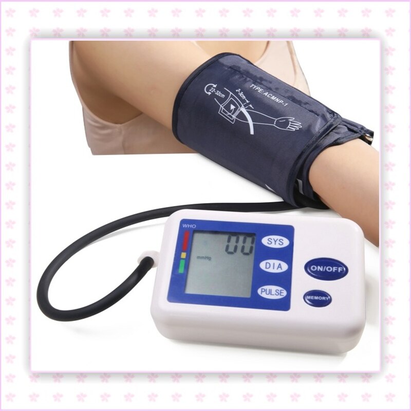 Hjemmearm automatisk blodtryksmåler bp blodtryksmåler trykmåler tonometer til måling af arterielt tryk: Default Title