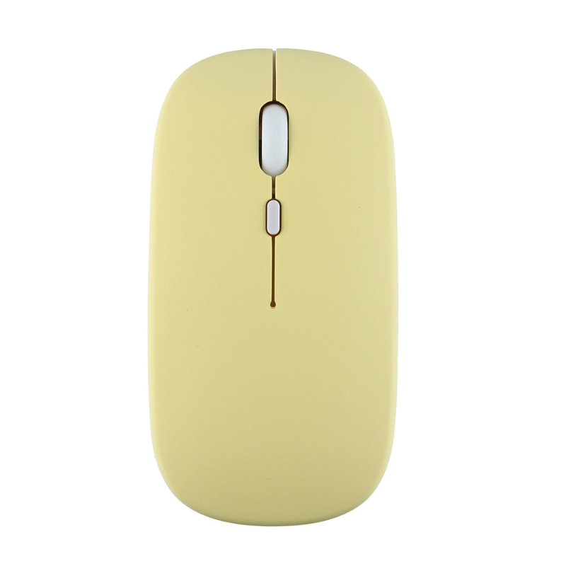 Draadloze Bluetooth-compatibele muis Draagbare ergonomische computermuizen voor laptop iPad Tablet PC Mobiele telefoon Kantoorgamingmuis: WHITE