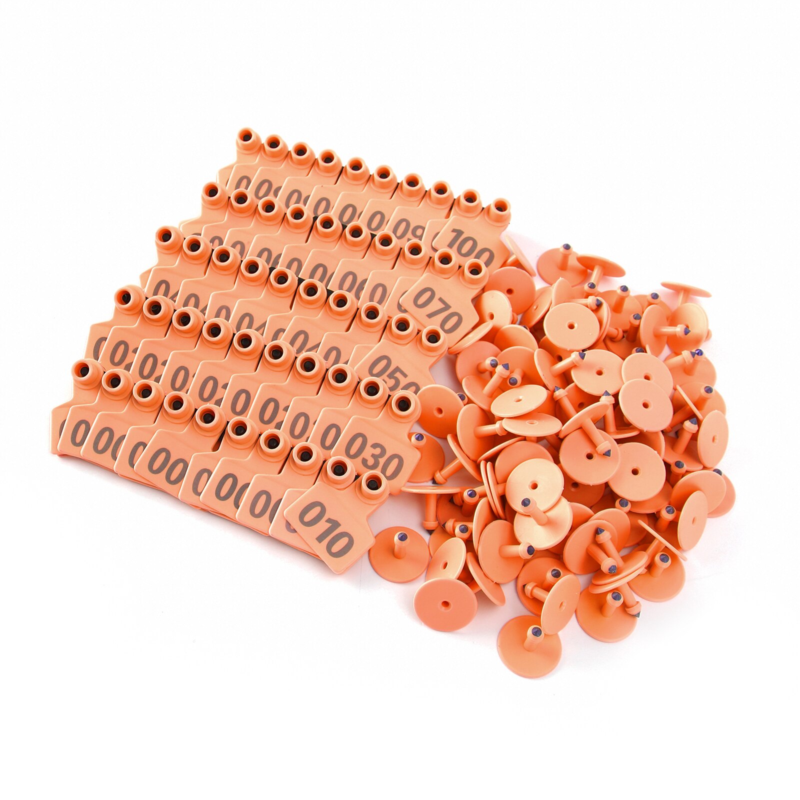 Marchi Auricolari Per Animali Da Fattoria | Numerati 001-100 In Plastica Bianca - Foto 6