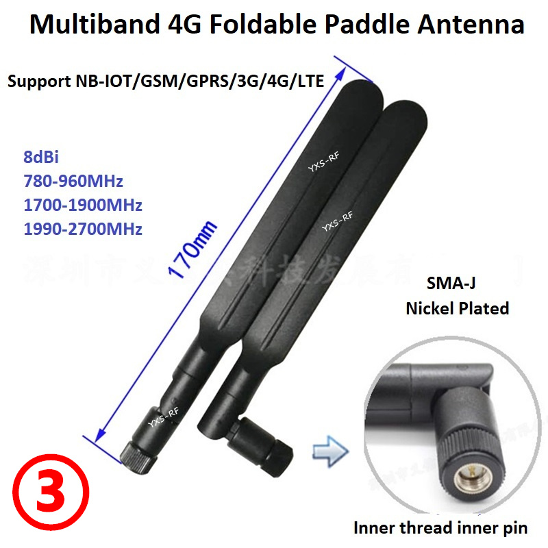 4g lte-antennia 4g siipiantennia 4g wifi-reitittimen ulkoista antennia kumisulkuantenni: Sininen