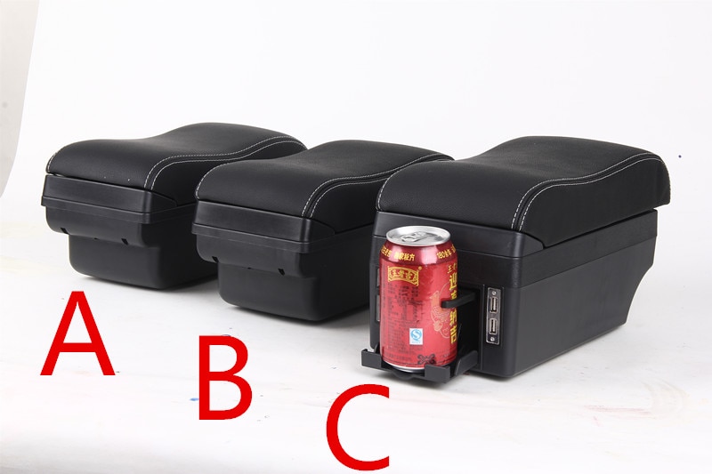 For Daewoo Matiz Cielo Espero Kalos Lanos Leganza Nexia Nubira Tacuma car armrest storage box leather cup holder styling