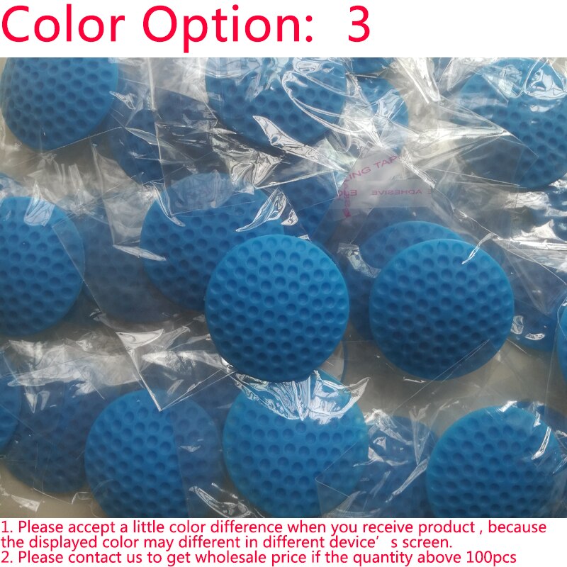 Soft Rubber Pads To Protect The Wall Self Adhesive Door Stopper Golf Modelling Door Fender Sticker -White/Green/Blue/Pink/Purple: Blue / 15 Pieces