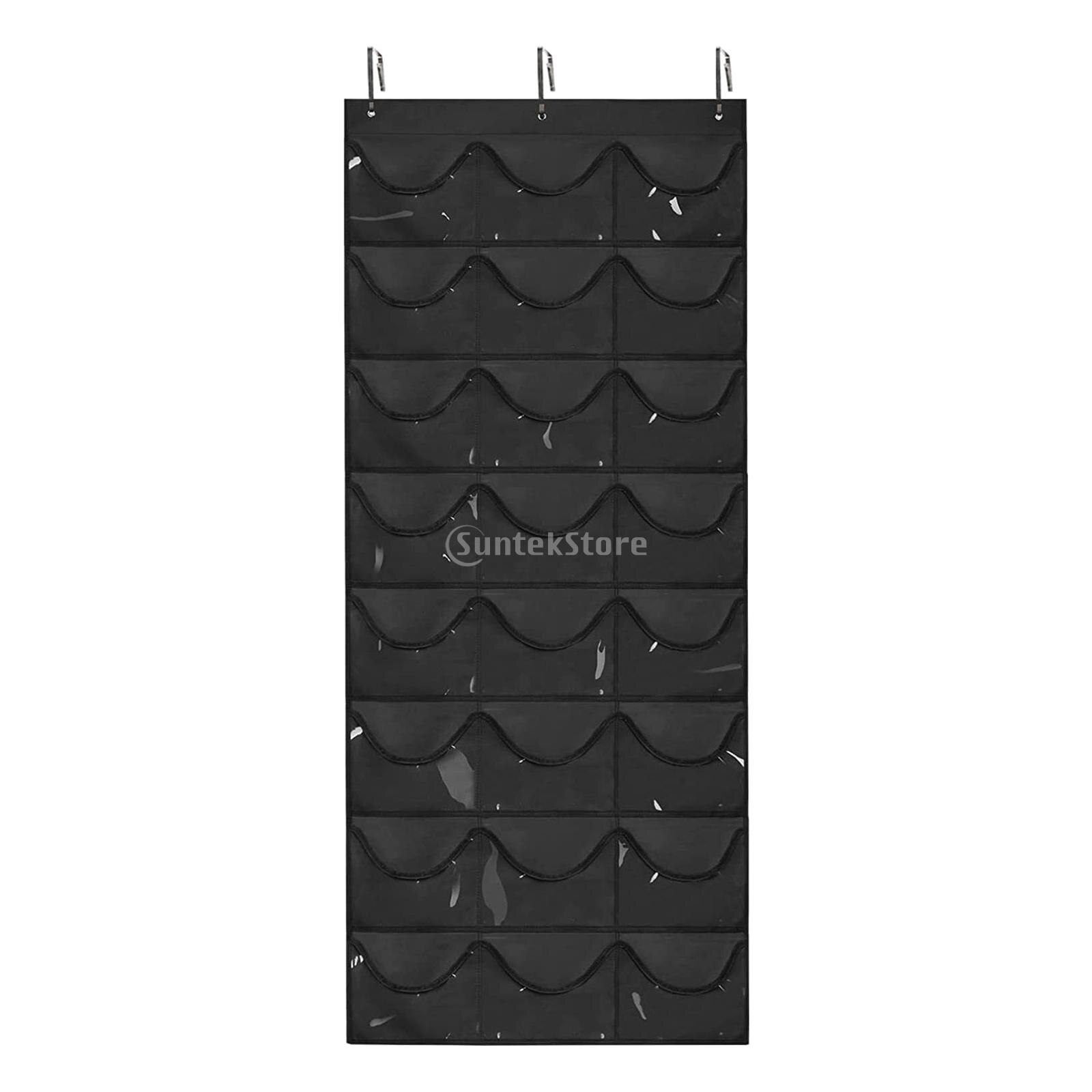 Baseball caps stativ skjerf bag kroker 24 klar dør skap henger holder rund oppbevaring hylle hjemme organisator oppbevaring hatteholder: Svart