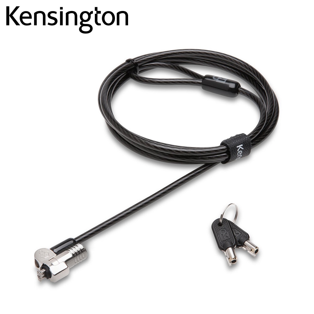 Kensington Original NanoSaver Keyed Laptop Lock with 1.8m Carbon Steel Cable Anti-Theft Security Lock with Retail Package K64444