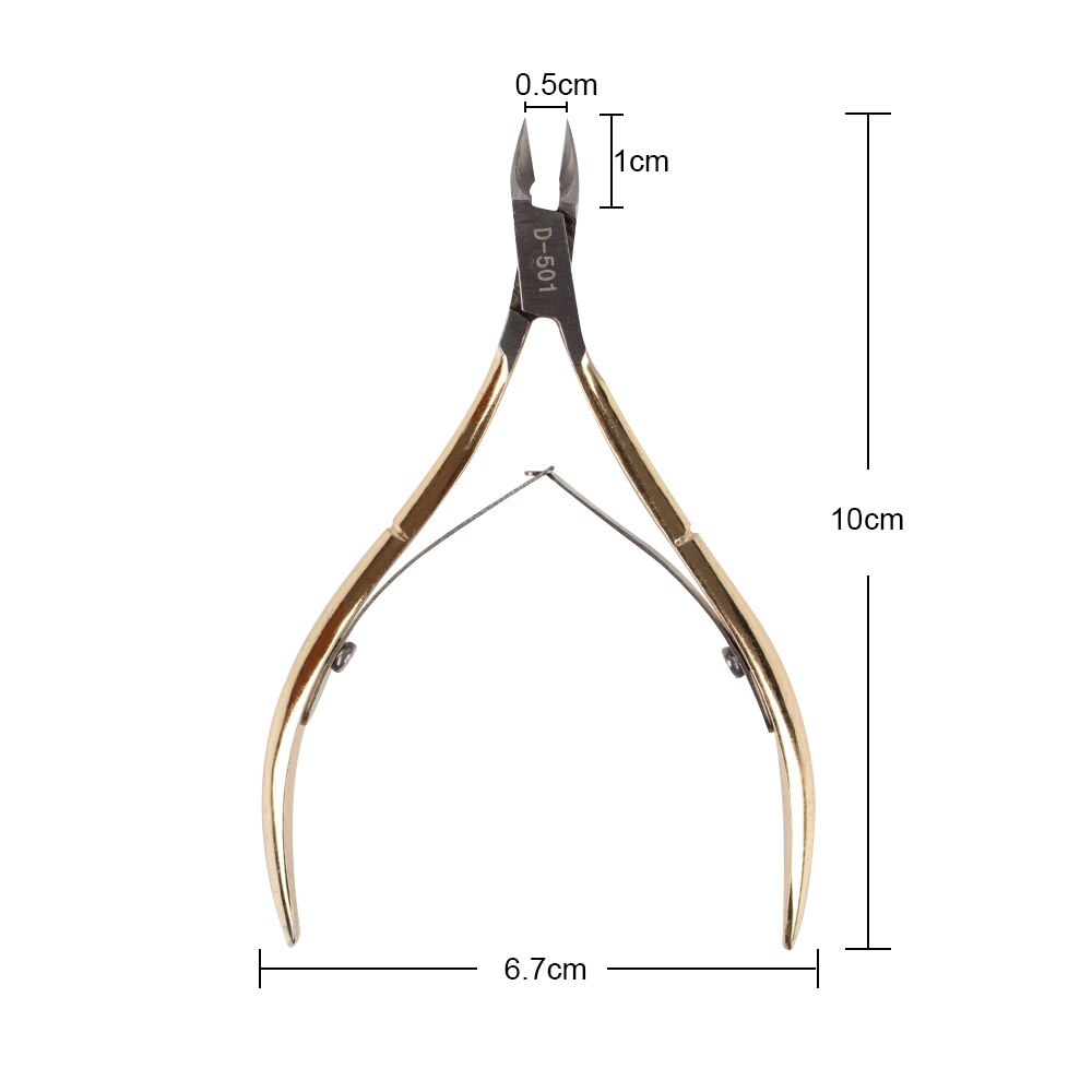 Tijeras de acero inoxidable para cutículas, herramientas de manicura pedicura, Tijera para piel muerta cortauñas Nail Art, 1 ud.