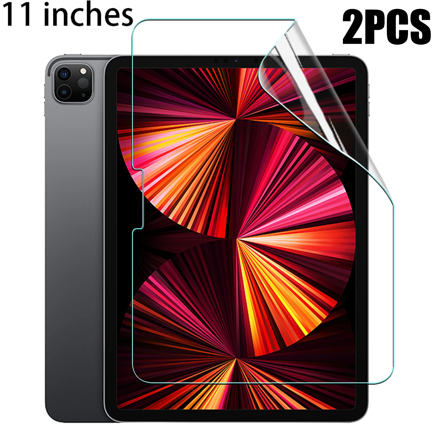 Para iPad 11 pulgadas 2025 cubierta completa Protector de pantalla de TPU suave para iPad 11 pulgadas Tablet películas de hidrogel resistente a los arañazos no vidrio: YELLOW